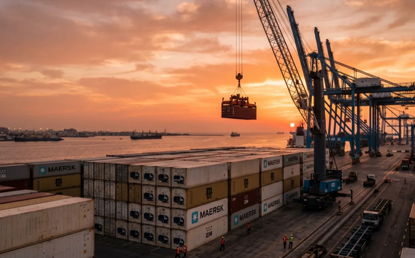 Saudi Arabia fresh produce import at Jeddah port — Egyptian vegetables and citrus for GCC market