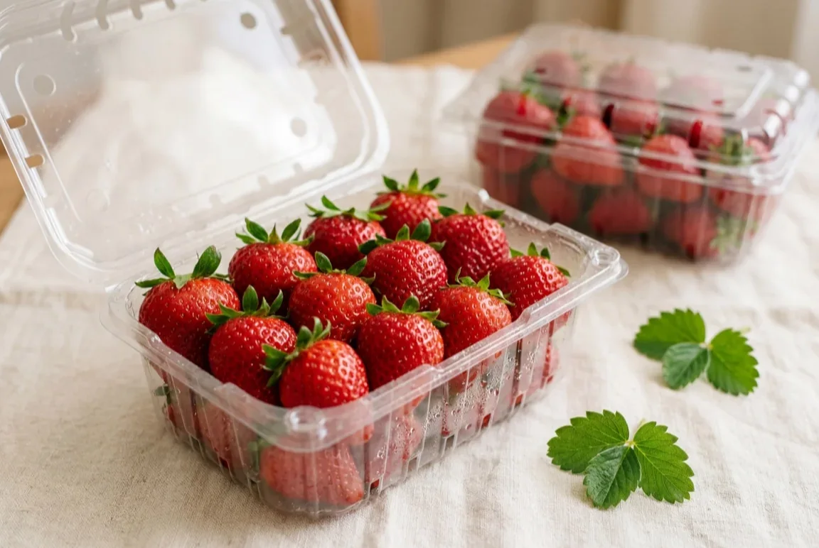 Plastic Clamshell packaging for produce export